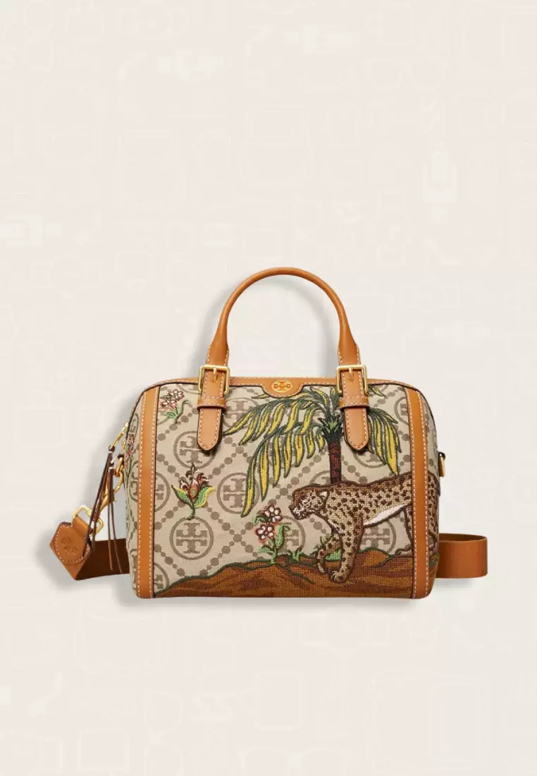 Tory Burch T Monogram Jacquard Embroidered Duffle Hazel
