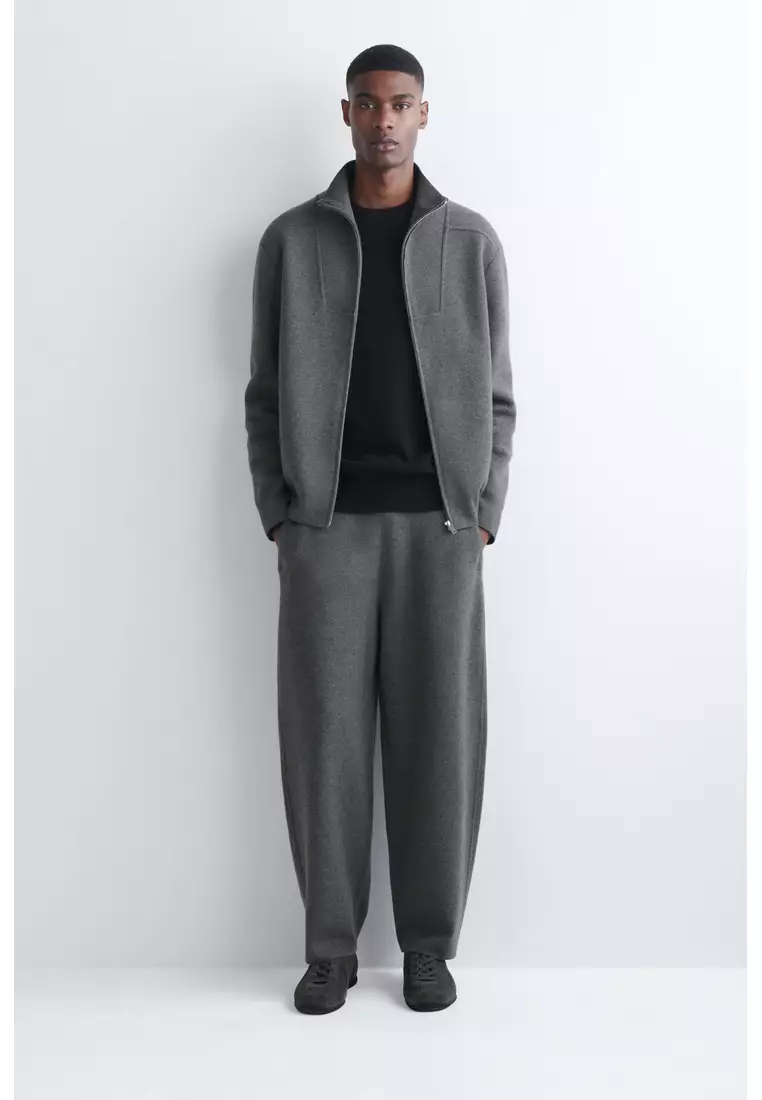 MERINO WOOL ZIP-UP TRACK JACKET