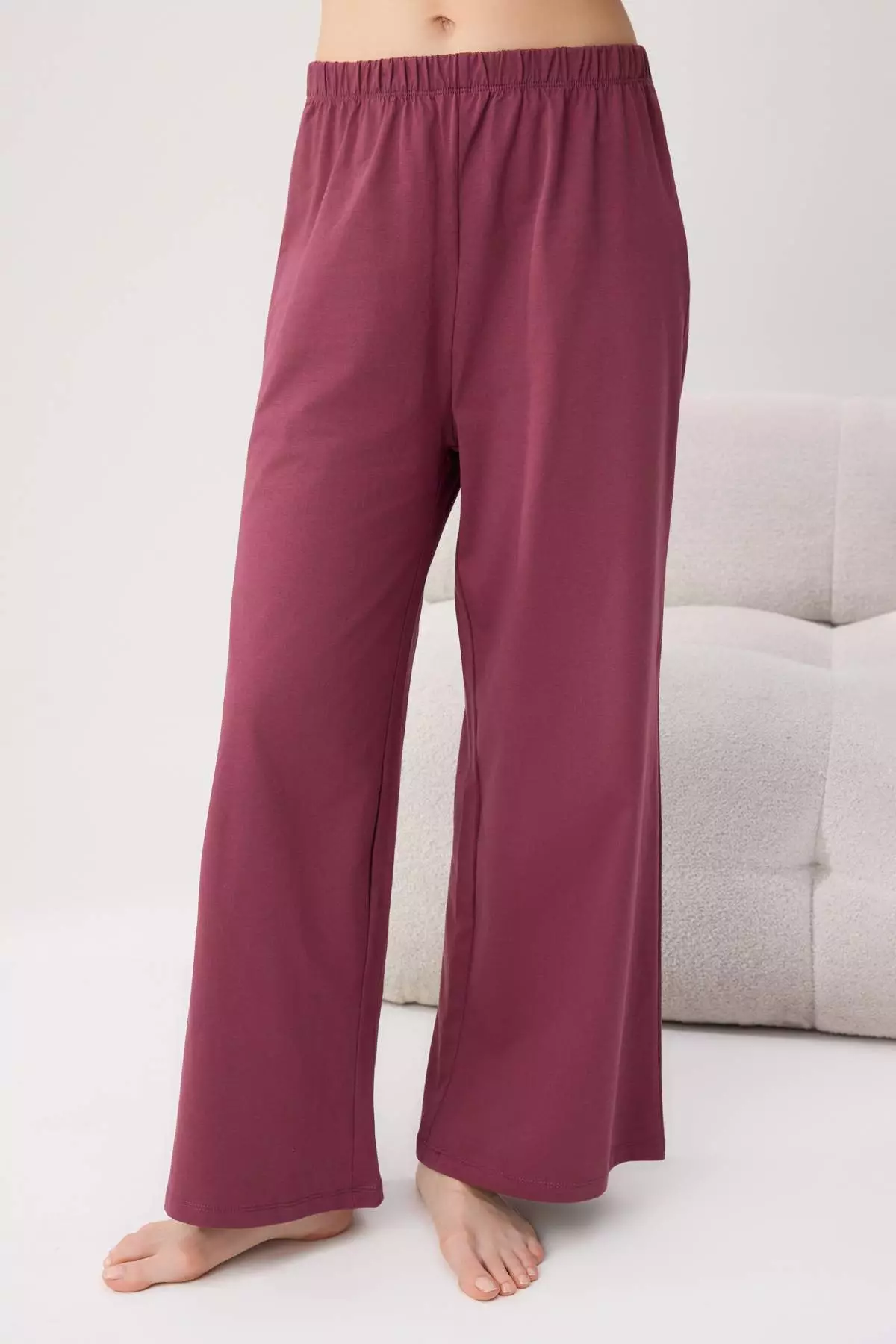 Pink 100% Cotton Capri Knitted Pajamas Set Thmaw26Pt00124