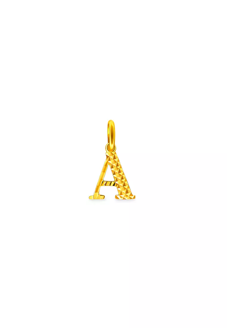 375/9K Gold Alphabet Pendant B75