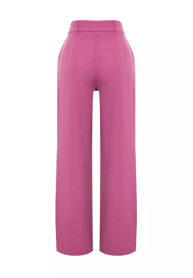 High Waist Pleated Trousers