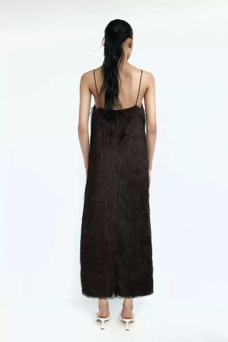 Fringed strappy dress