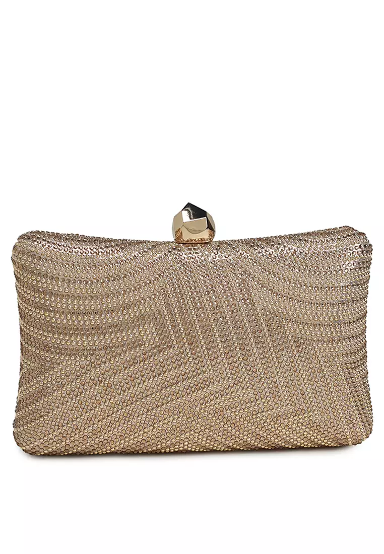 Jual LUSUROMOD Rhinestone Clutch Bag Original 2025 ZALORA