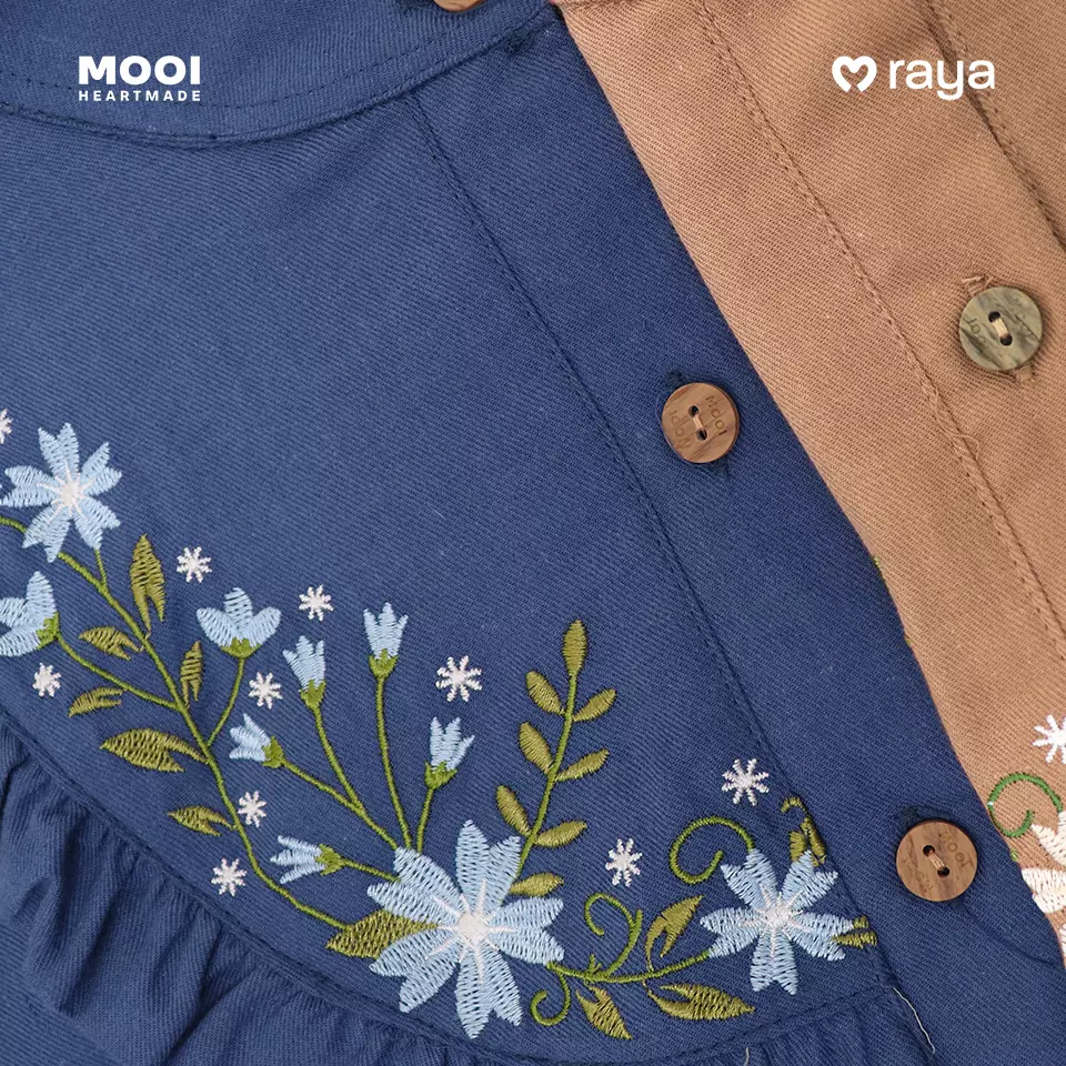 Mooi Tunik Wanita Atasan Wanita Raya Collection Yaseera Tunic - Camel Brown