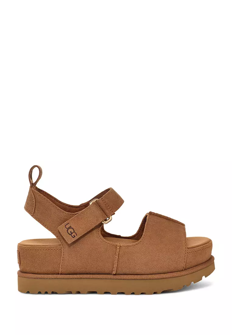 Discount on UGG  shoes - SKU: Women's Goldenstar Platform Sandal - Chestnut (1167356-CHE)