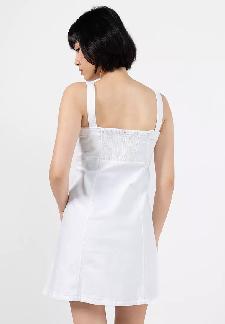 Buy GAP Paneled Denim Mini Dress Online | ZALORA Malaysia