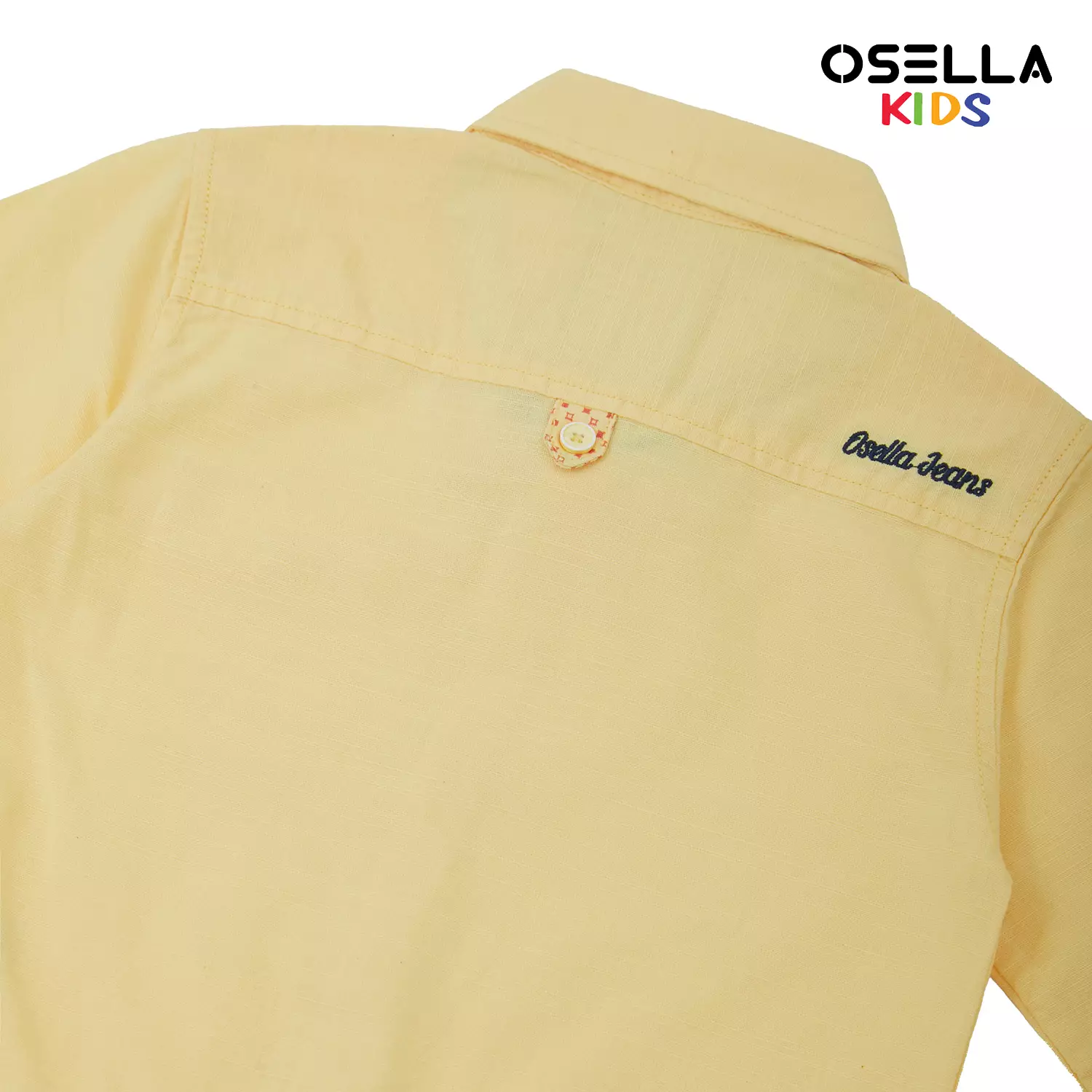 Osella Zahir Linen Slub Long Sleeve Solid Shirt 2237500302 | Atasan Kemeja Lengan Panjang Anak Laki Laki