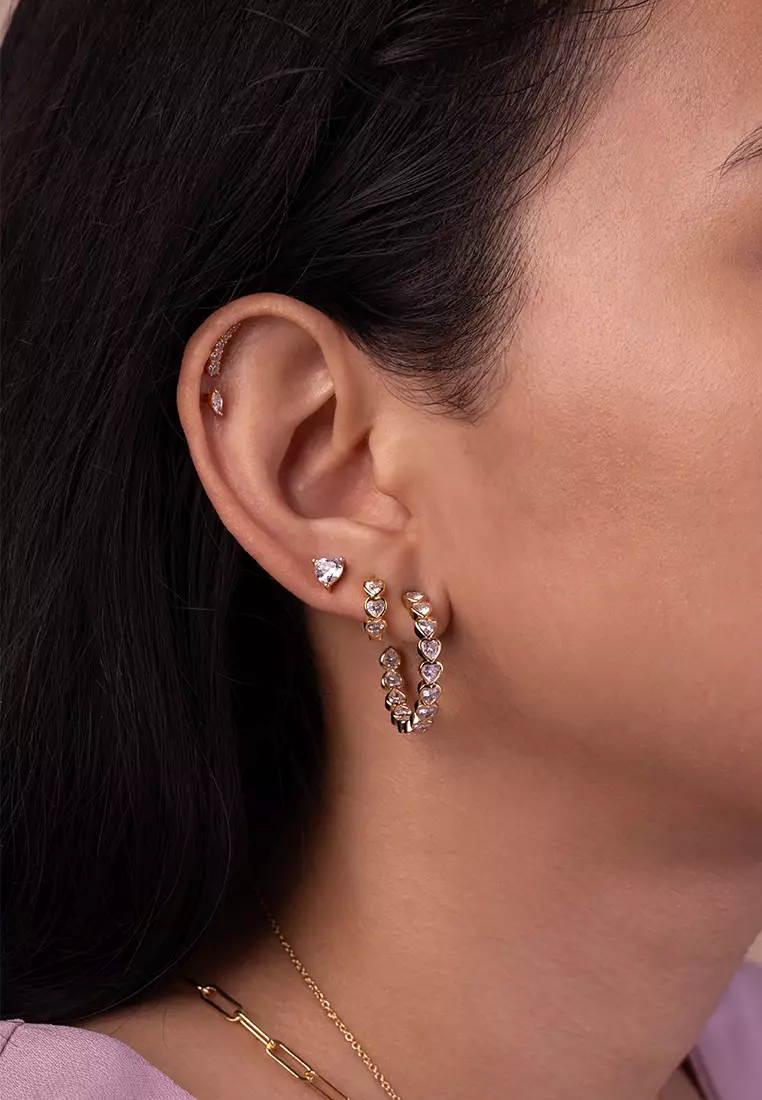 Gold cheap vermeil hoops