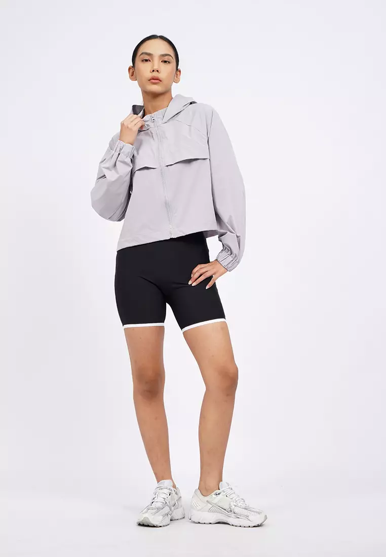 Hooded Active Crop Jacket