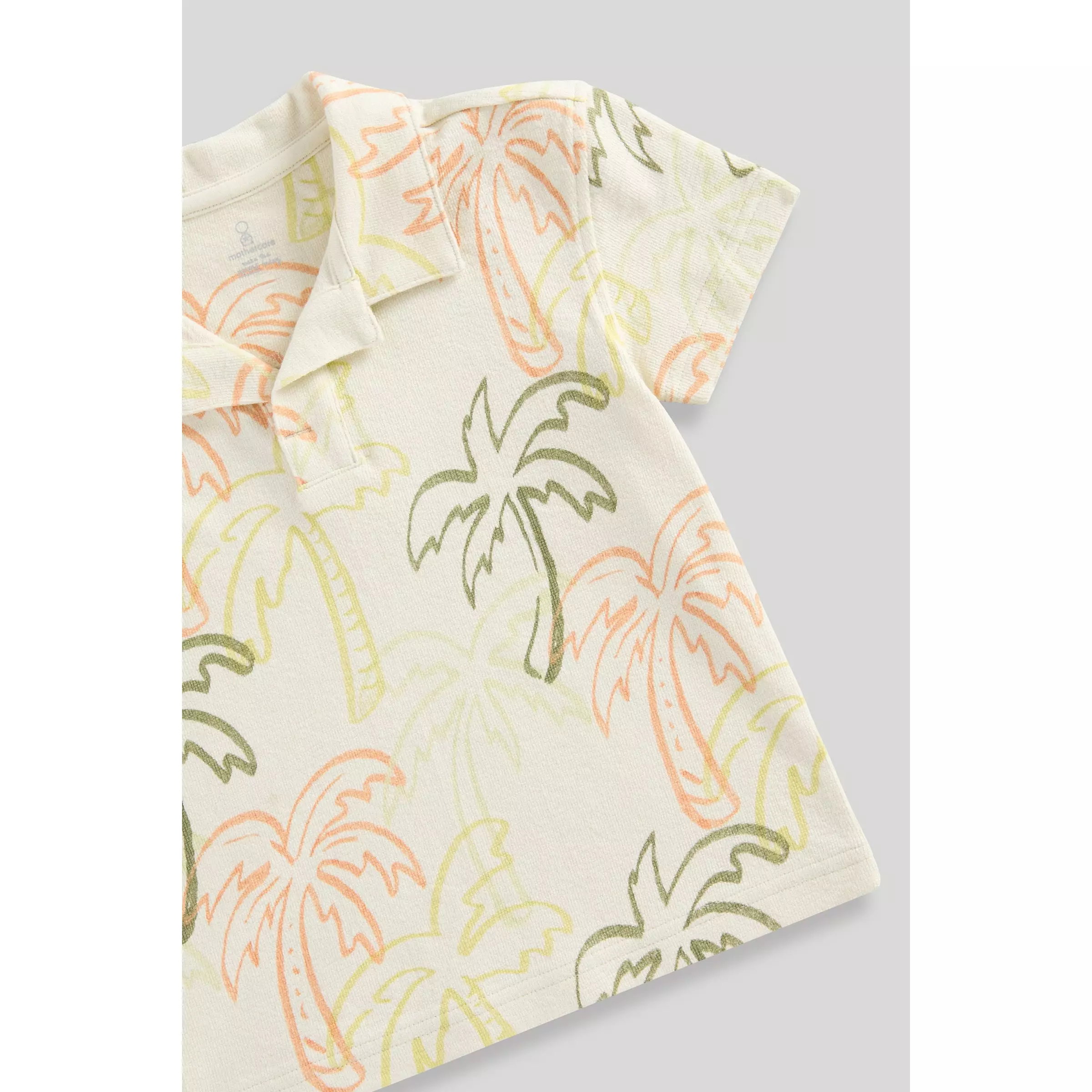 Mothercare Palm Polo Shirt - Kaos Polo Anak Laki-laki (Krem)