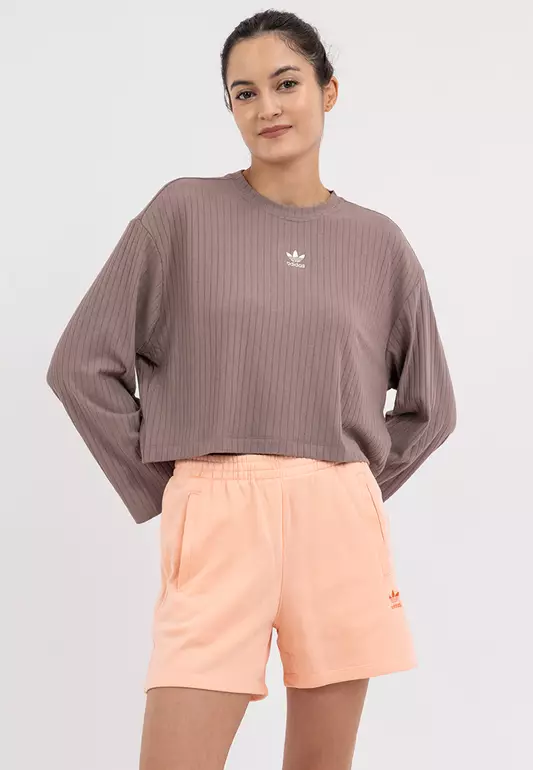 Essentials Wide Rib Long Sleeve Long-Sleeve Top