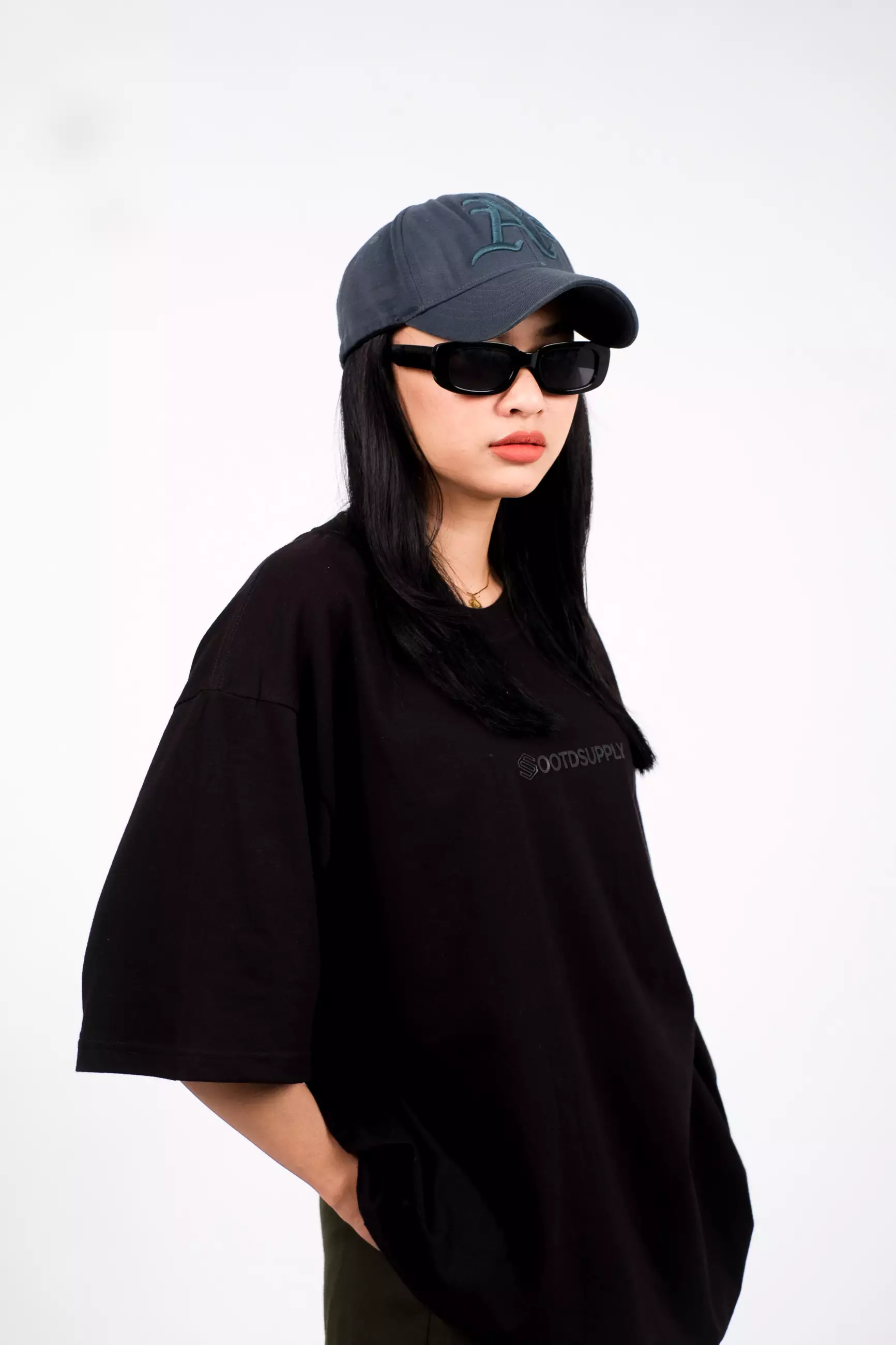 OOTDSUPPLY Oversized Tshirt Highdensity Glory Cream I Oversize Pria and Wanita