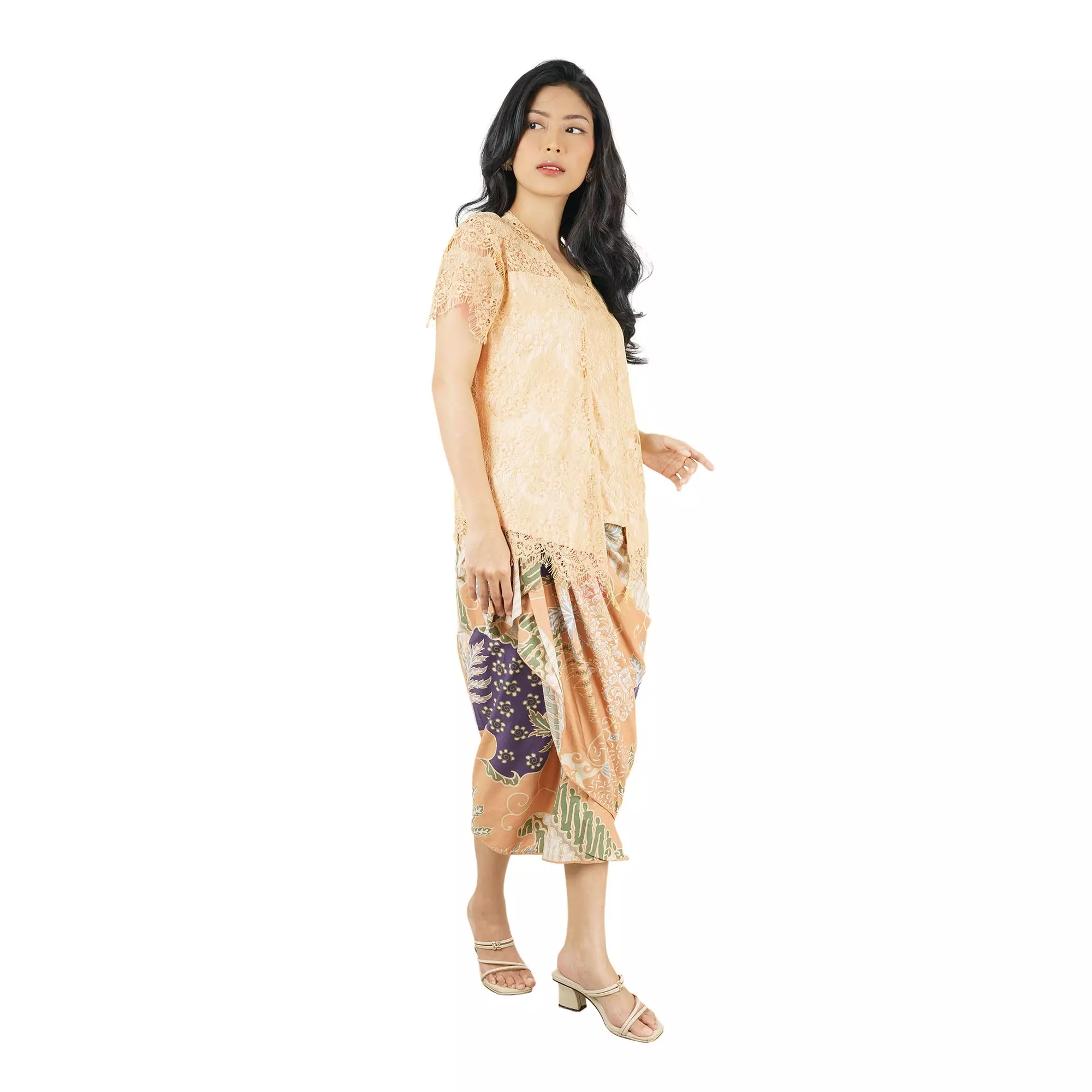 Kebaya Wanita - Bhatara Batik Kebaya Lace - Baju Batik Modern Lengan Pendek