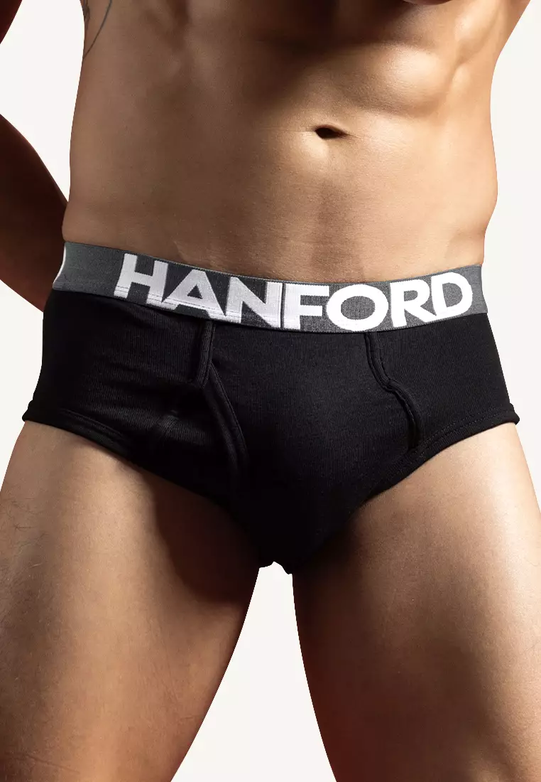 Buy Hanford Hanford Men Premium Ribbed Cotton Hipster Briefs w/ Fly Opening  Braxton - Asstd (3in1 Pack) 2024 Online