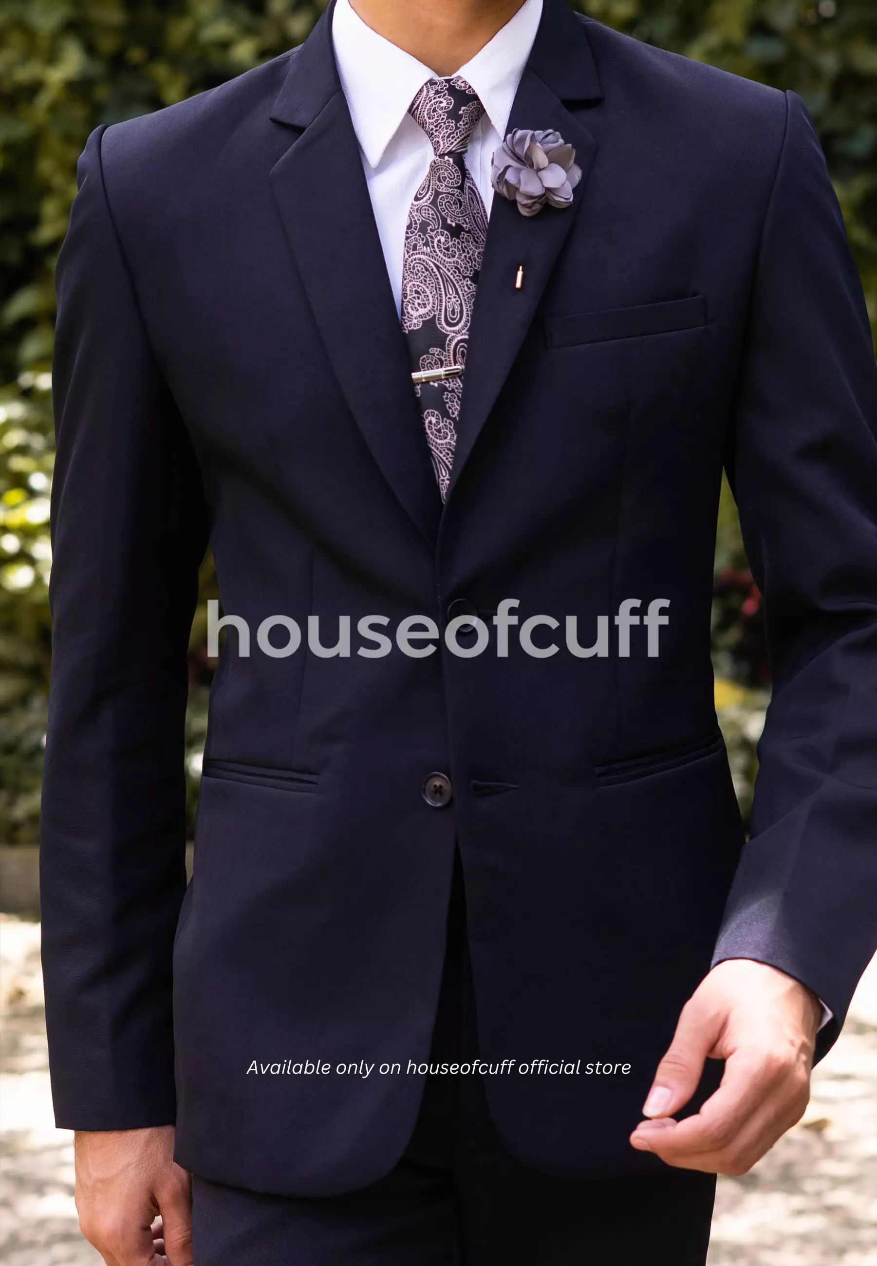 Houseofcuff Jas Slim Fit Suit Blazer Formal Warna Navy