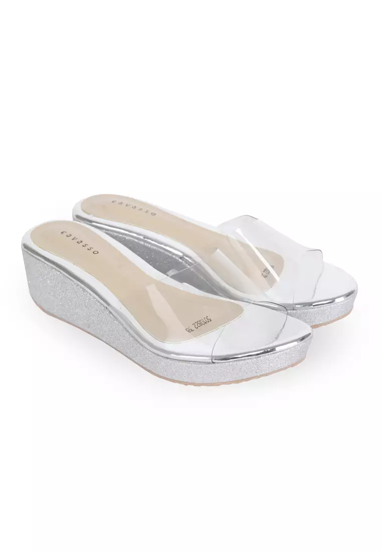 Cavasso Merina Wedges Silver