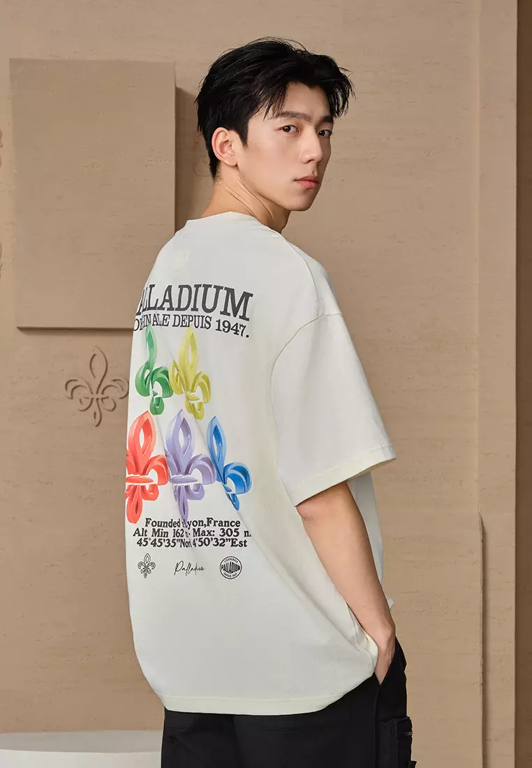 MEN'S PALLADIUM LOGO LOOSE FIT COTTON T-SHIRT