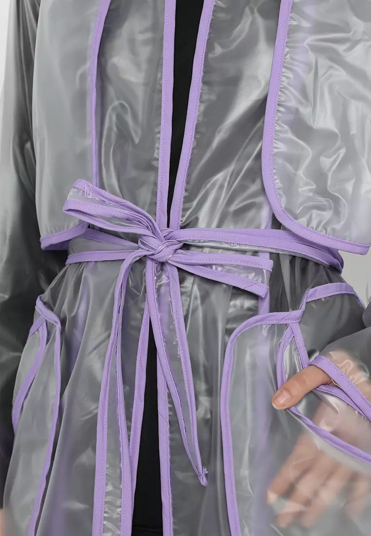 Quinnsha Rain Coat Purple