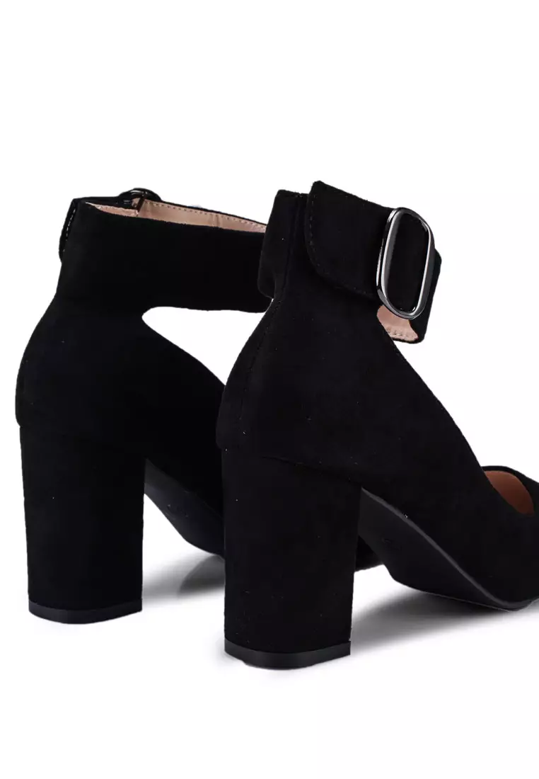 Buckled Block Heels