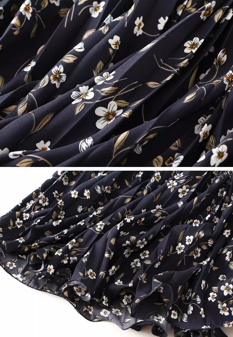 Ruffled Floral Maxi Skirt AF-D9908-2