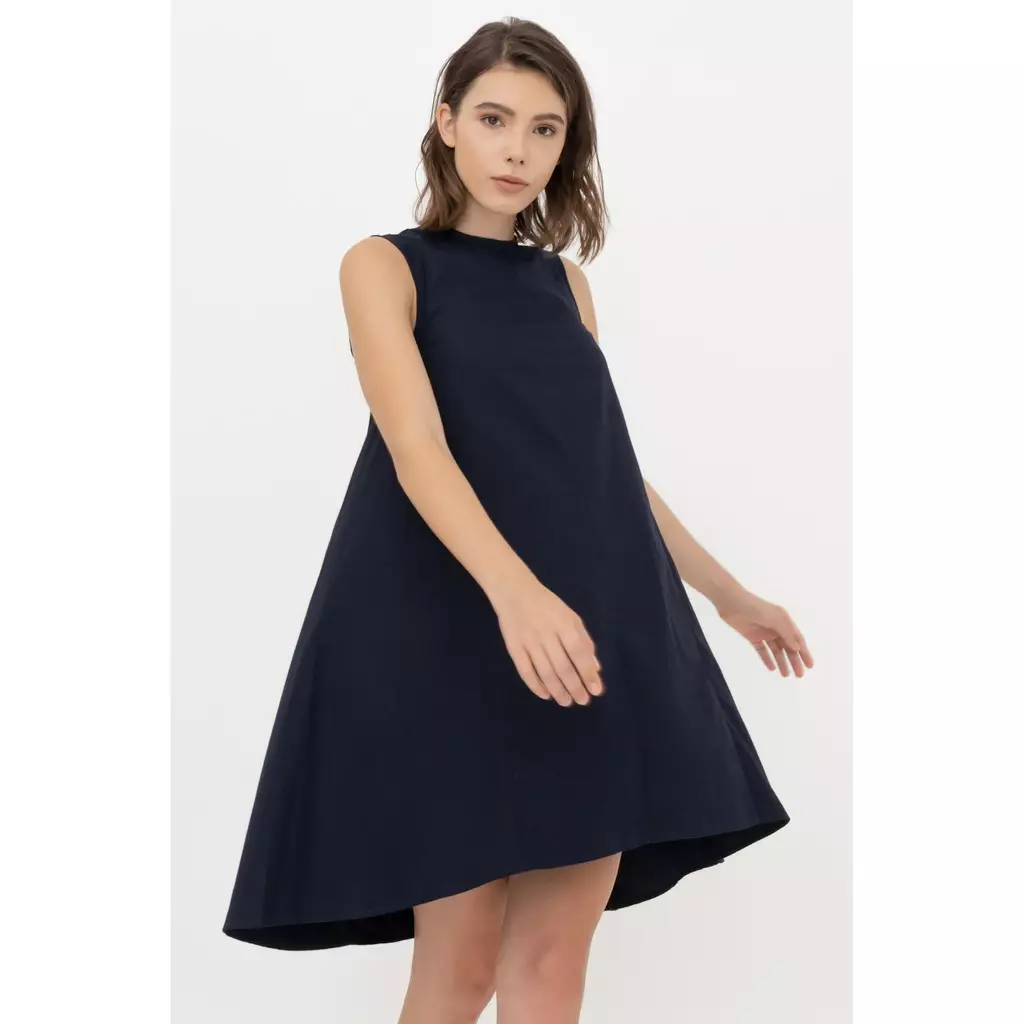 Sleeveless Dress Wanita Valencia Dark Navy