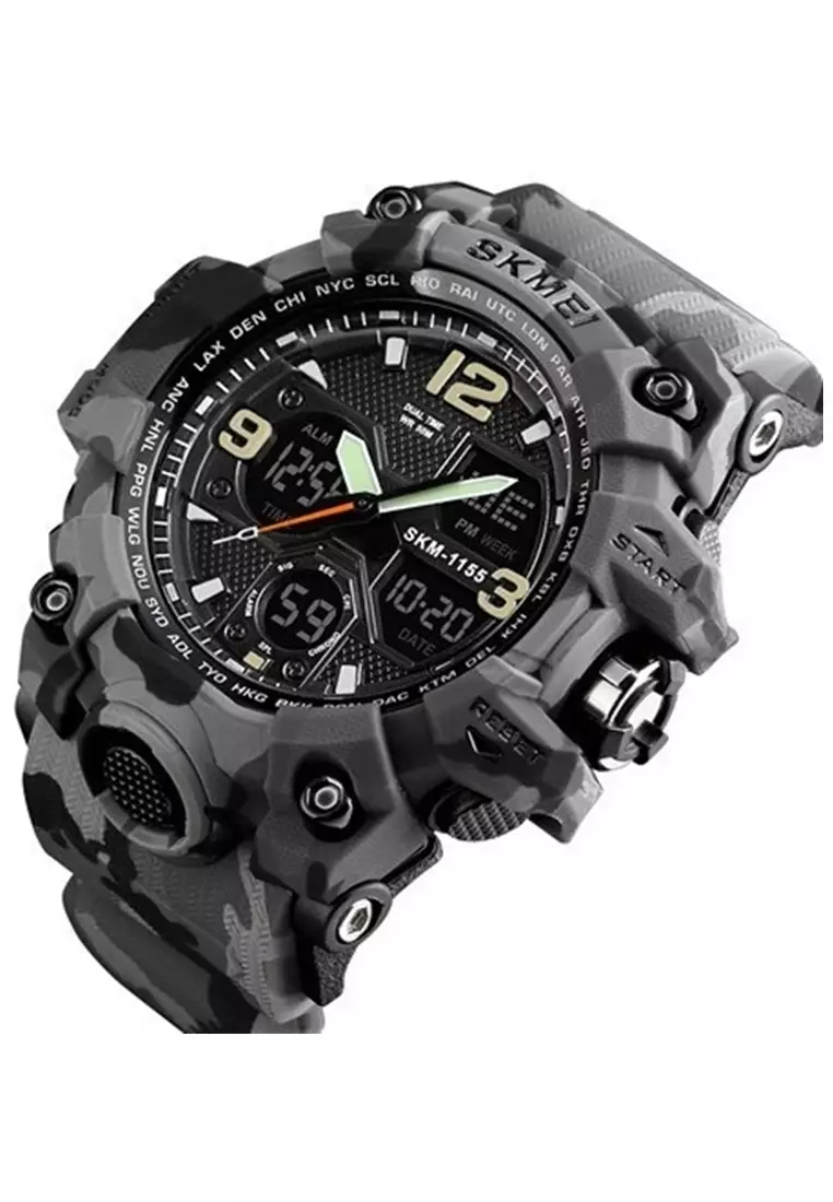 Jam Tangan Casual Analog Digital Pria Many Function Waterproof Strap Tali Material Rubber YY11 ORIGINAL