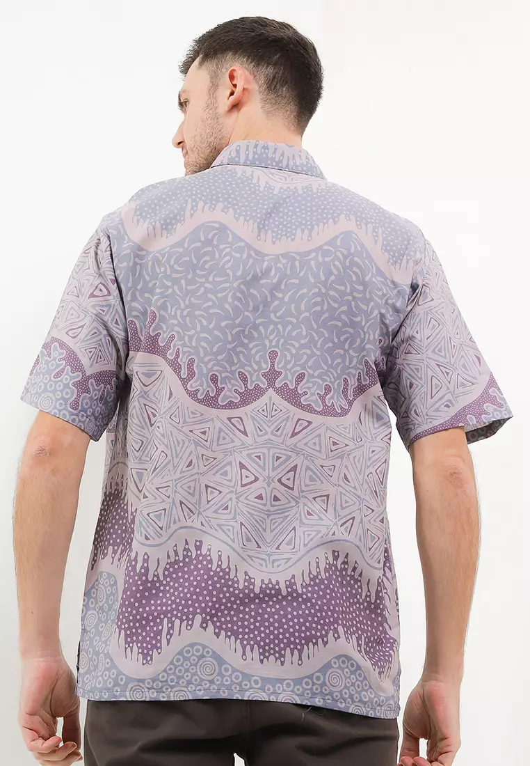 Piramid Kemeja Batik Premium Pria Casual Modern Lengan Pendek