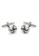 Arden Teal silver Ojeda Chrome Knot Cufflinks 16458AC9D95A9FGS_2