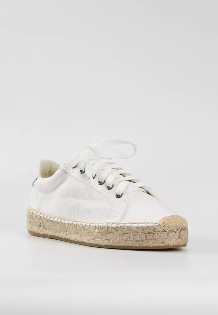 Platform Lace Up Canvas Espadrilles HB010