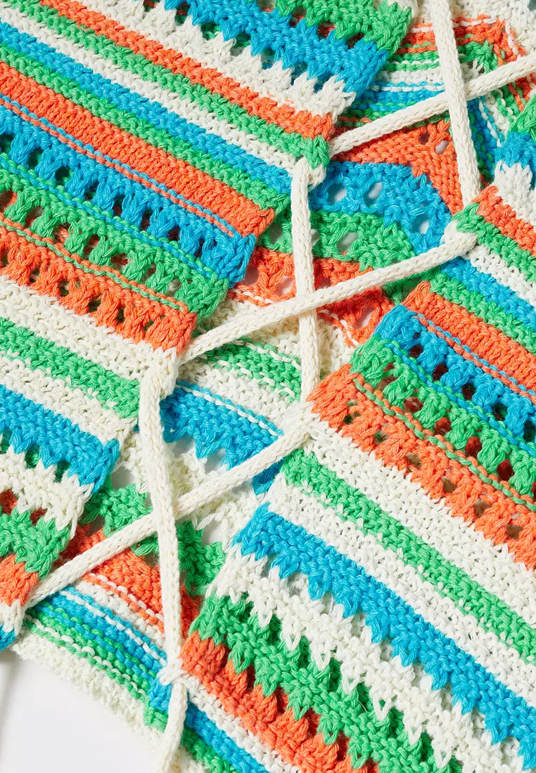 Buy Mango Halter Neck Crochet Top 2024 Online