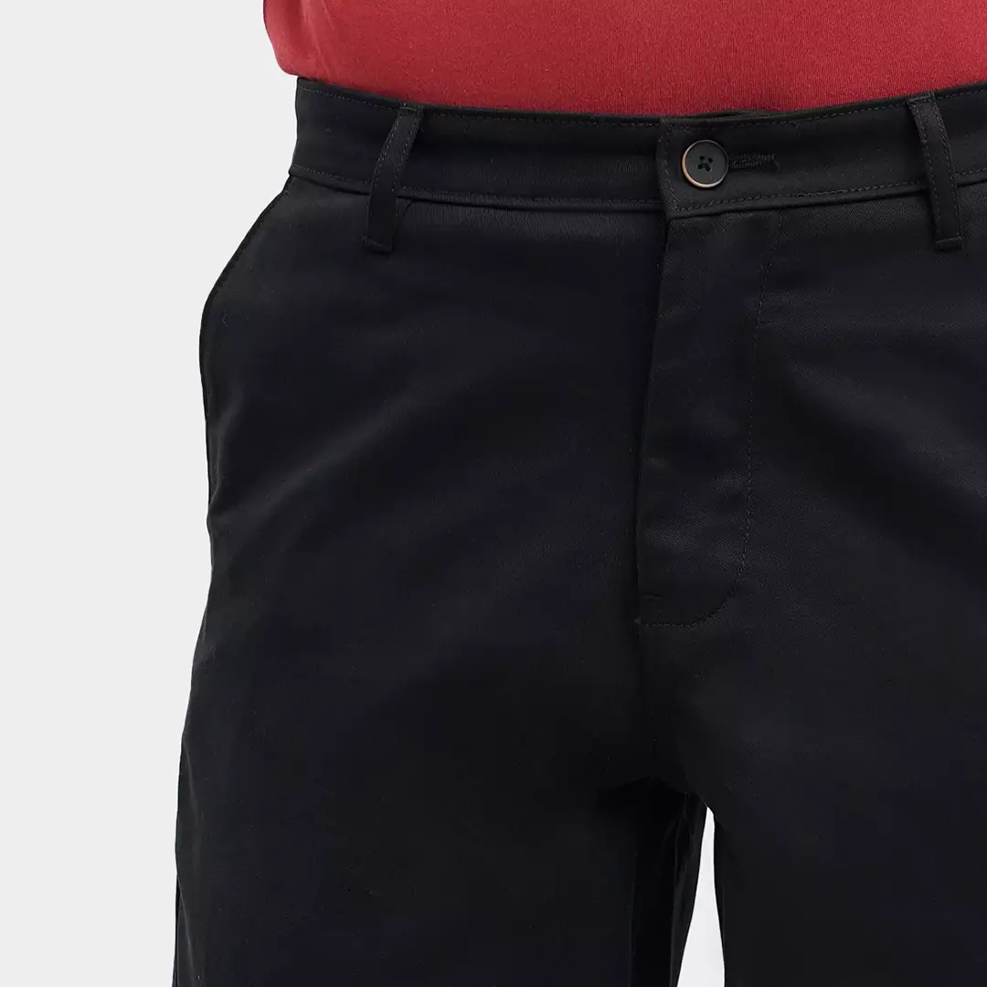 MANZONE Celana Pendek Bermuda Pria Casual SLIM FIT Arion - Bestbuy-Black