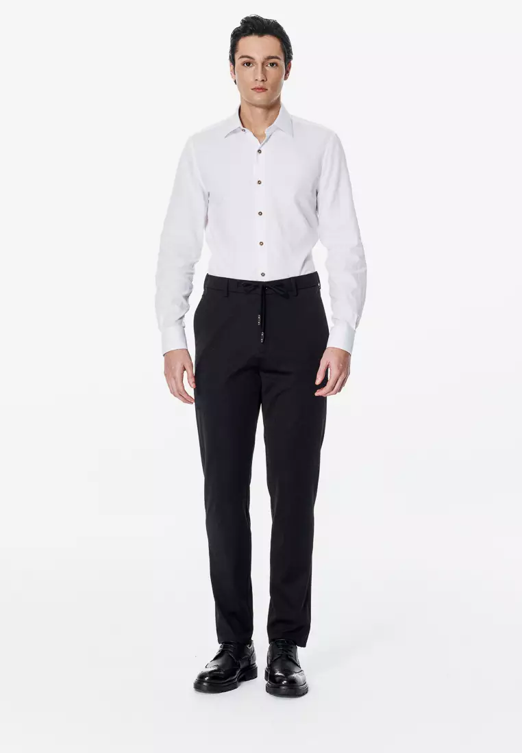 Black Performance Slim Trousers
