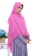 First Hijab pink Kamila Square Hijab In Pink A0655AA500503FGS_4