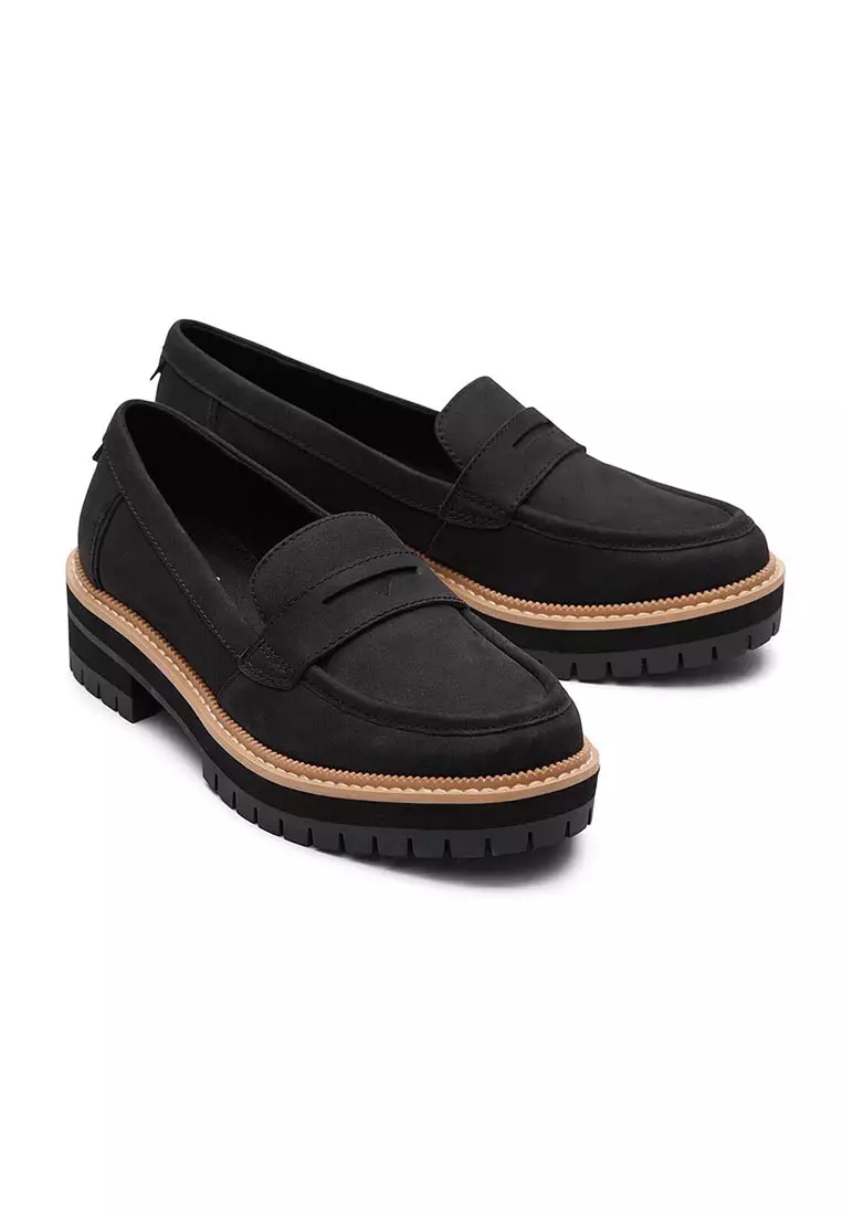 Women Cara Black/Black Leather Shoes