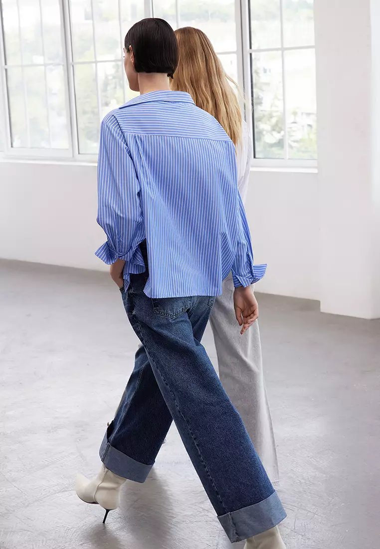 Stripe Asymmetrical Shirt