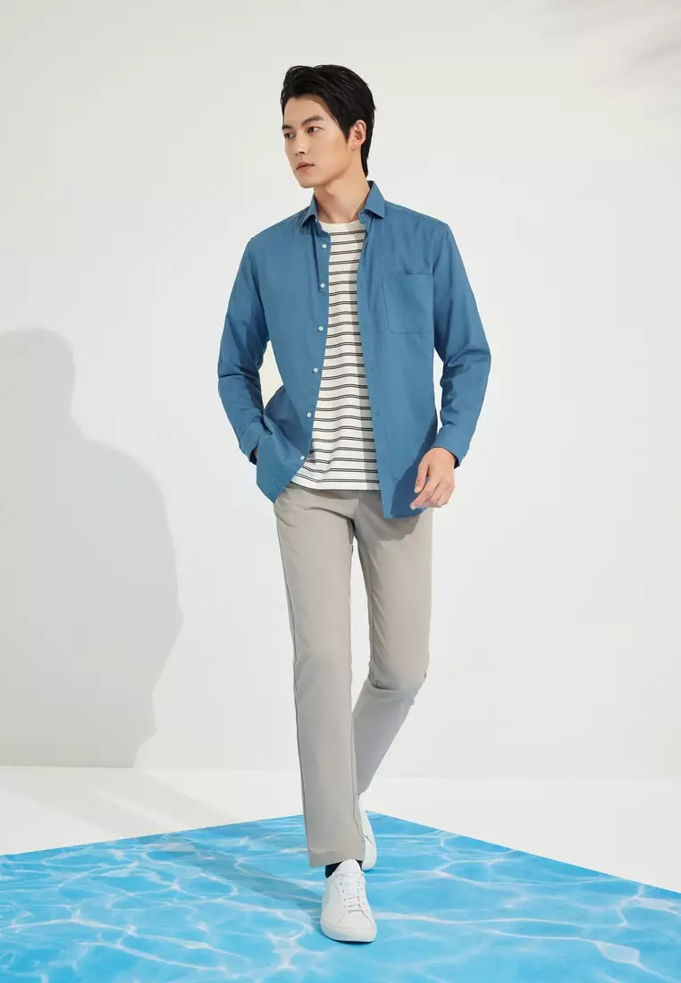 Easy Care Long Sleeve Casual Shirt