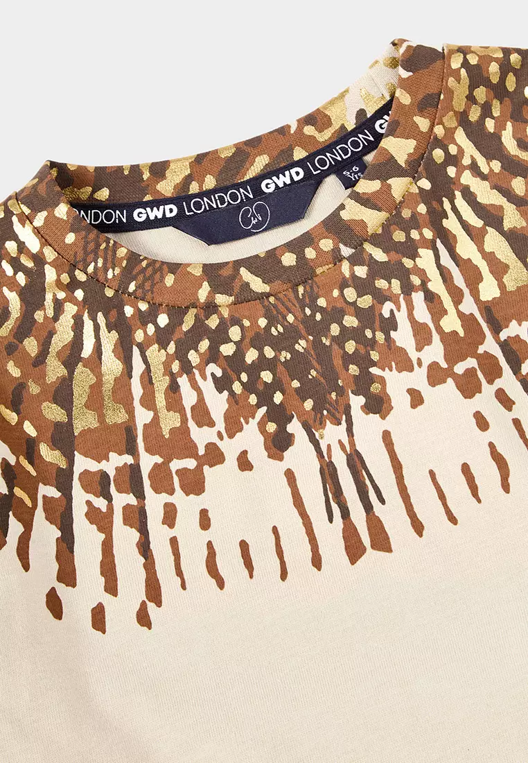 Valdivian Eagle Gold Foil Print Sweatshirt