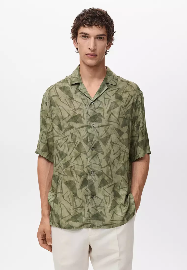 Printed Bowling Shirt