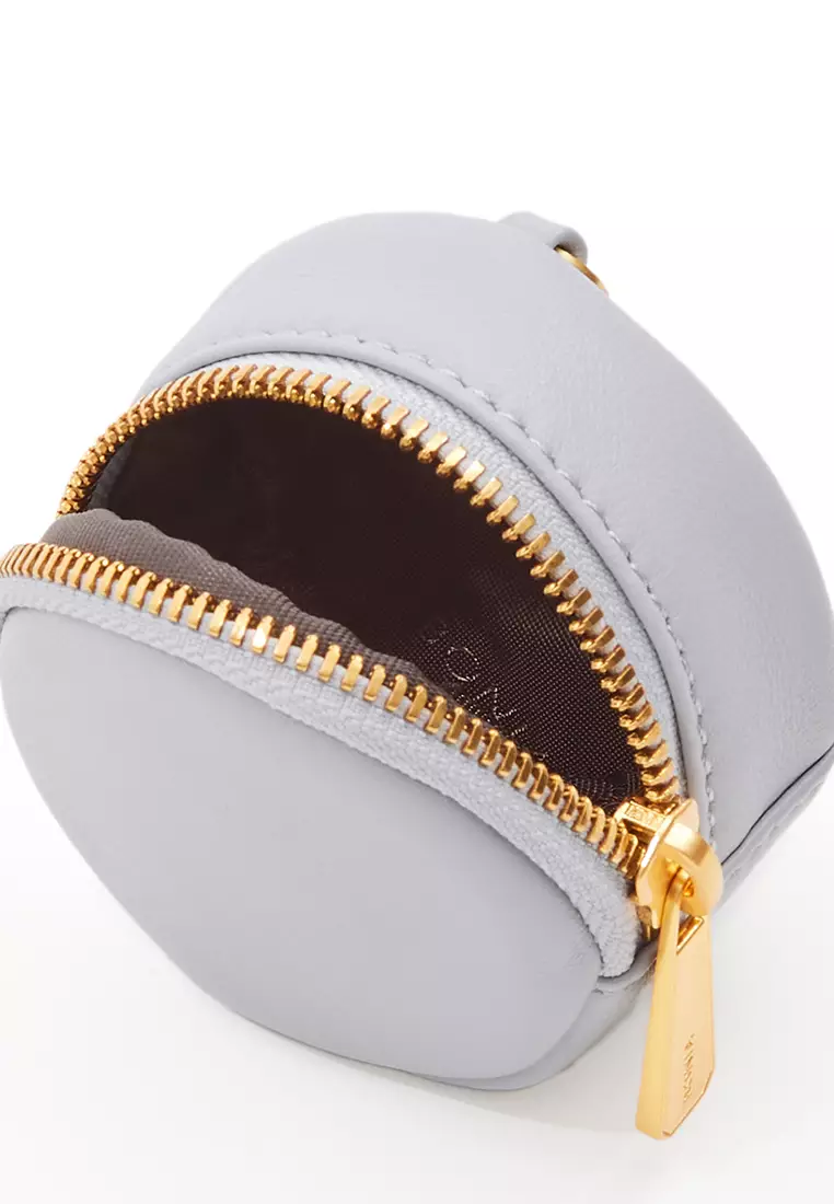 Silver Grey Naiara Crossbody Bag with Pouch