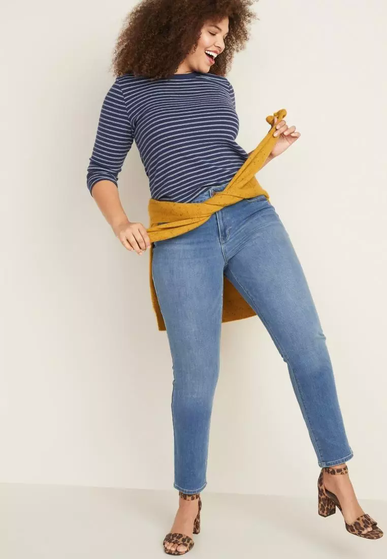 Buy Old Navy Mid-Rise Power Slim Straight Jeans for Women 2024 Online
