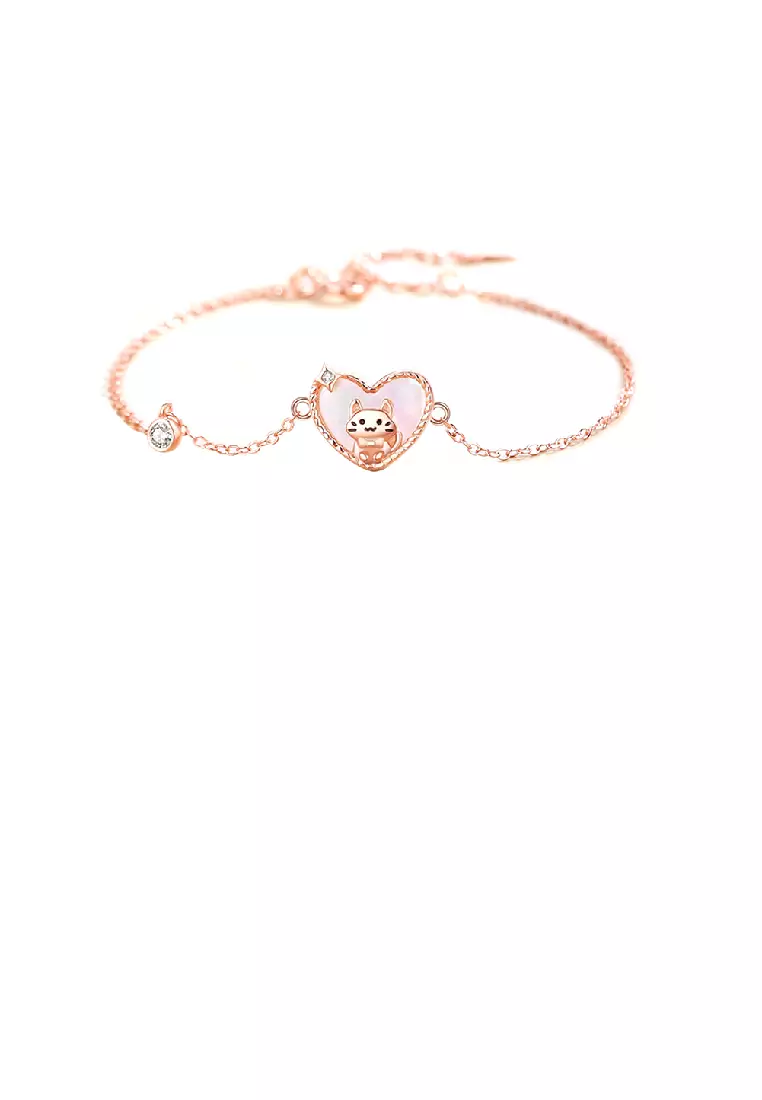 Cute rose top gold bracelets