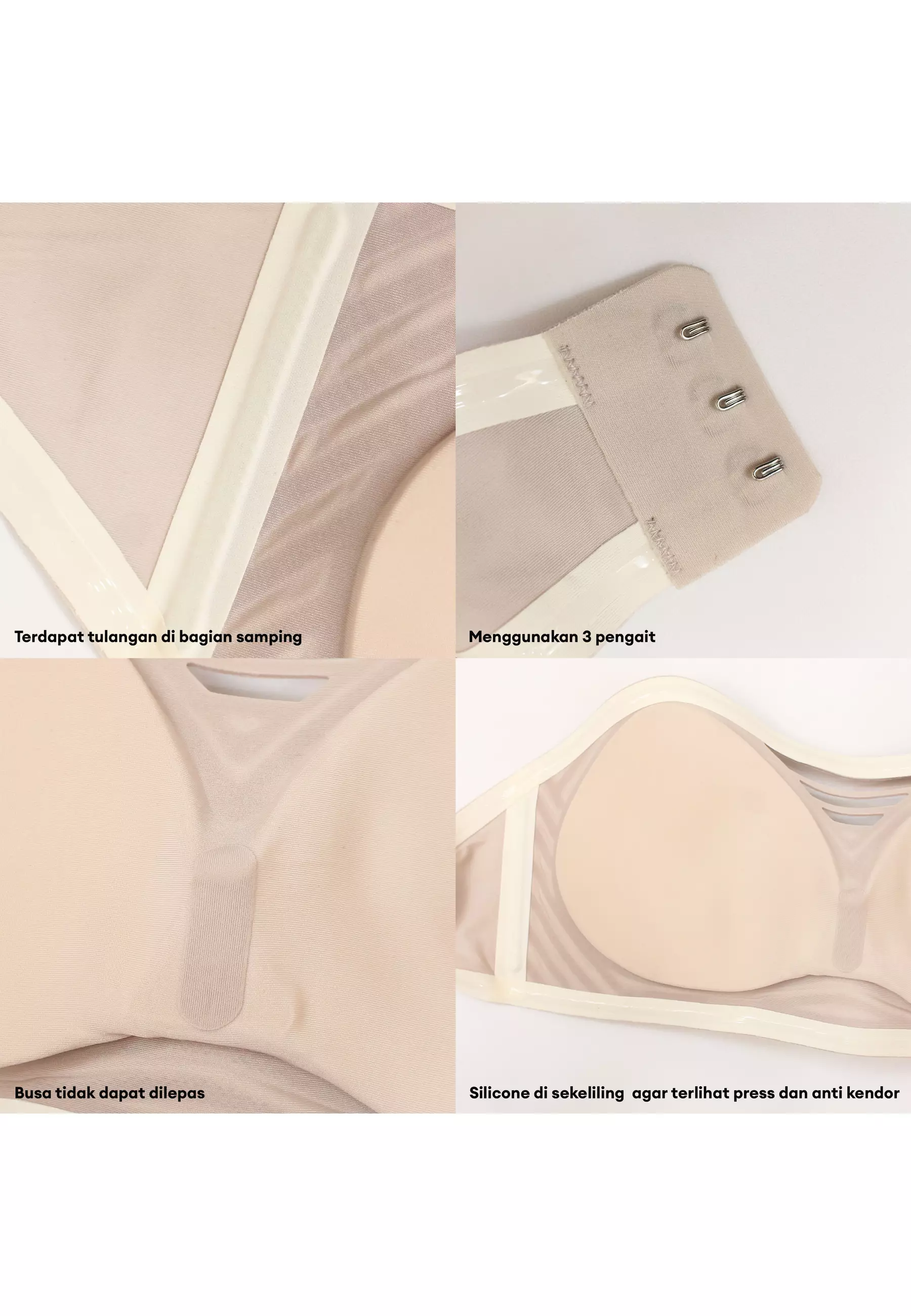 You’ve (YouHave) BH Bra Seamless Kemben Super Premium Bikini Lem Silikon Silicone Sport Bra Wanita Tanpa Kait 100174