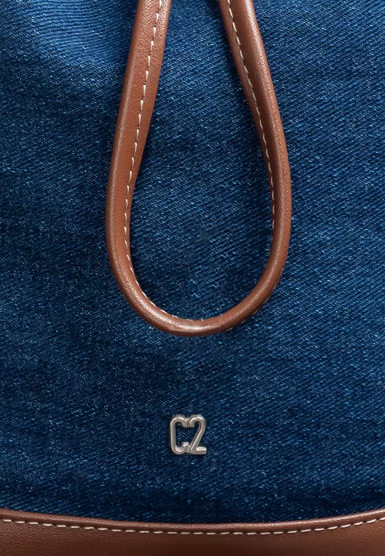 C2 Adlita Navy Bucket Bag