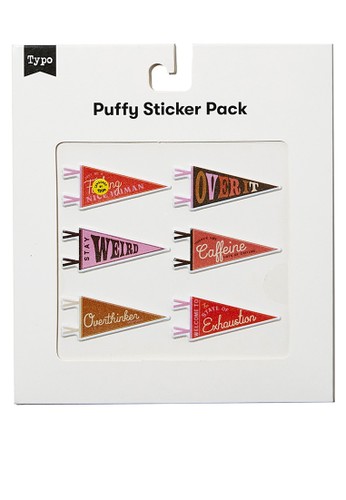 Jual Typo Puffy Sticker Pack Original Zalora Indonesia