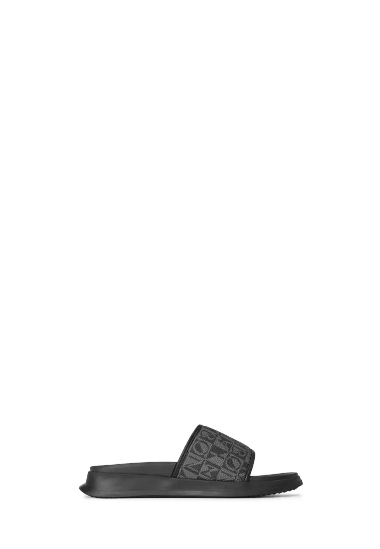 Black Ilaria Slide Sandals