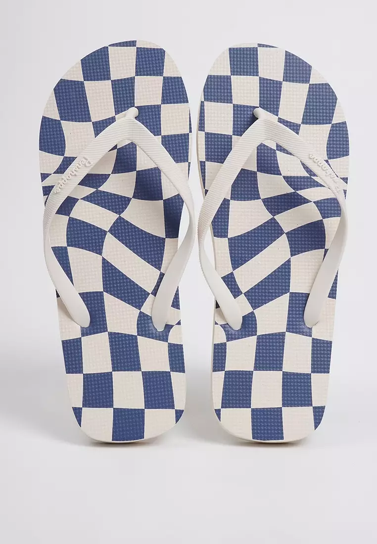 Discount on Penshoppe  shoes - SKU: Women's Checkered Flip Flops