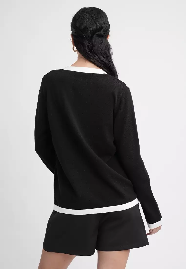 Amelia Signature Button-Up Knit Cardigan