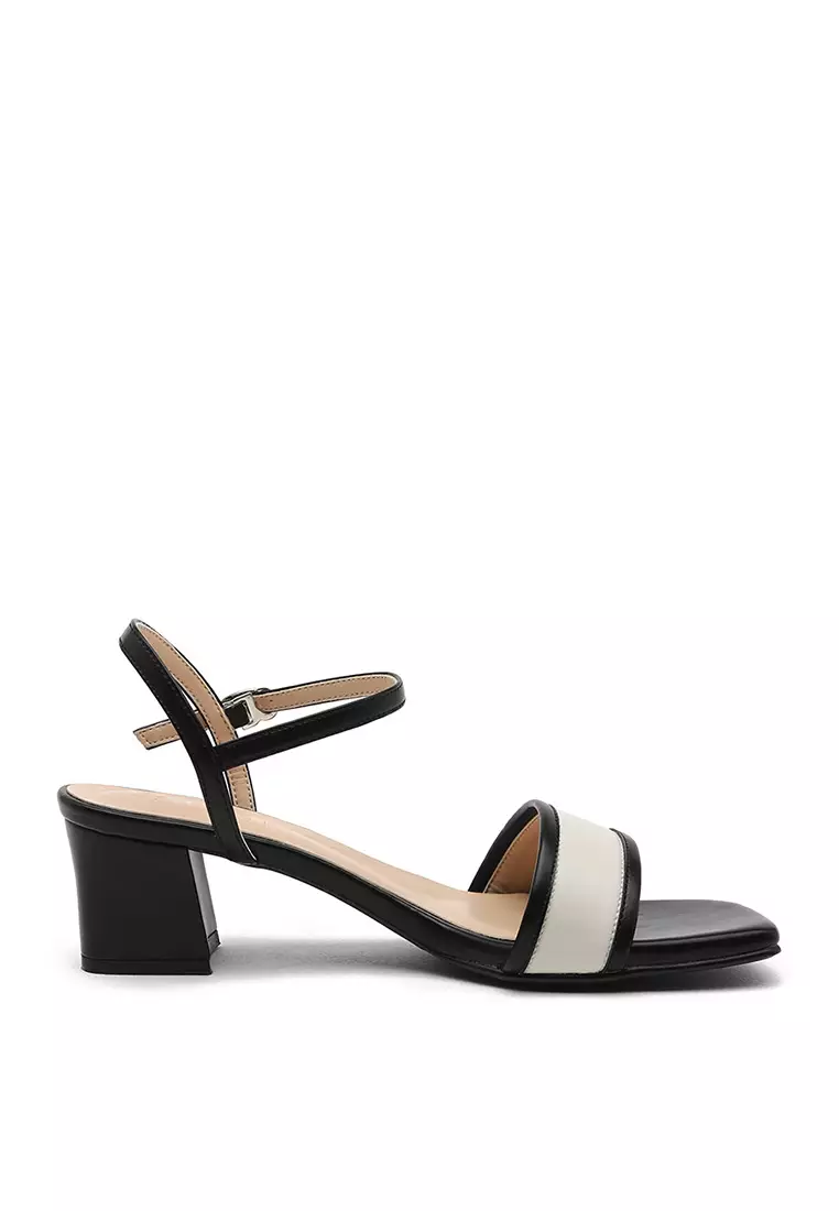 Discount on Sappun  shoes - SKU: Provin Square Sandals (5cm) - Black