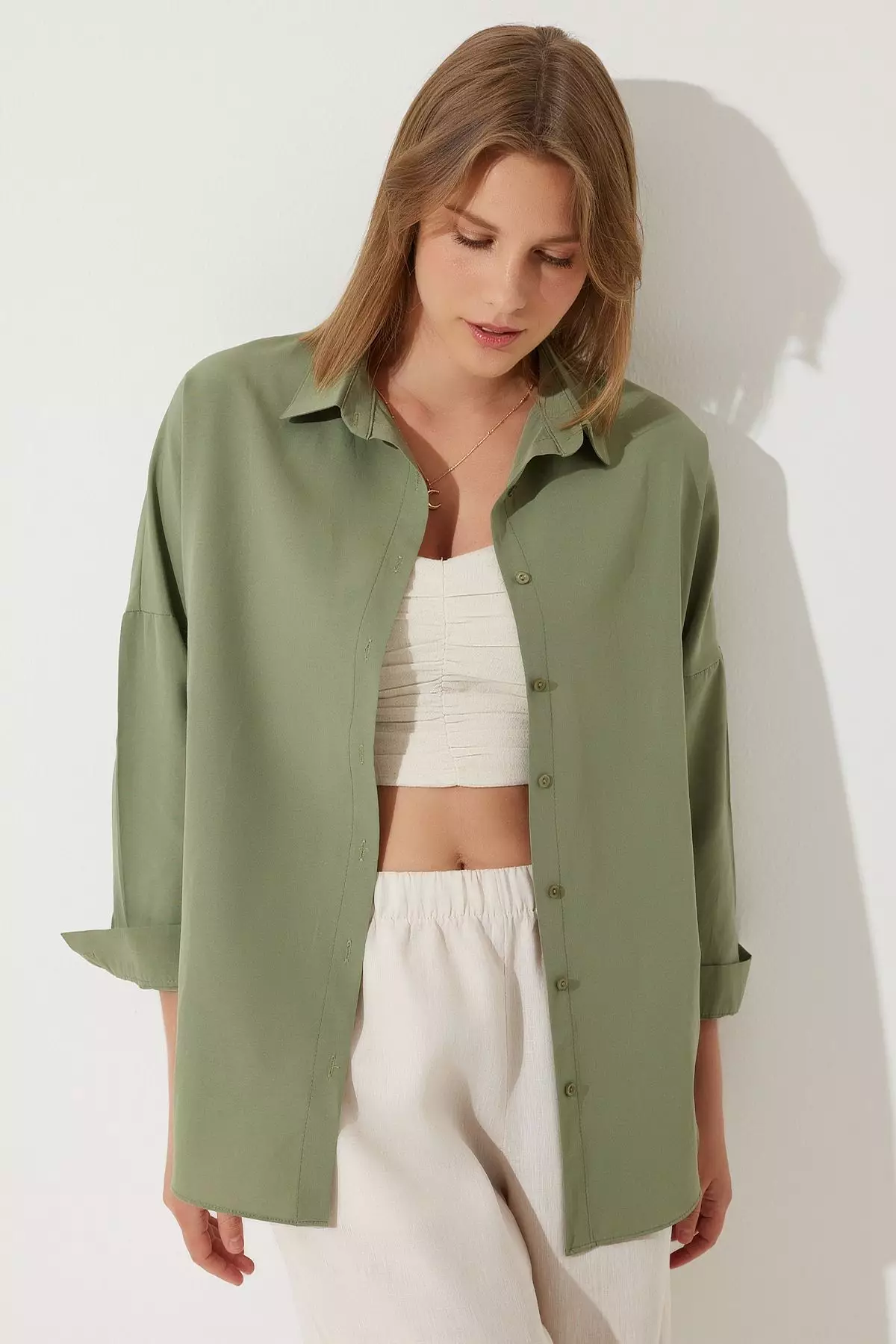 Oversize Long Basic Shirt