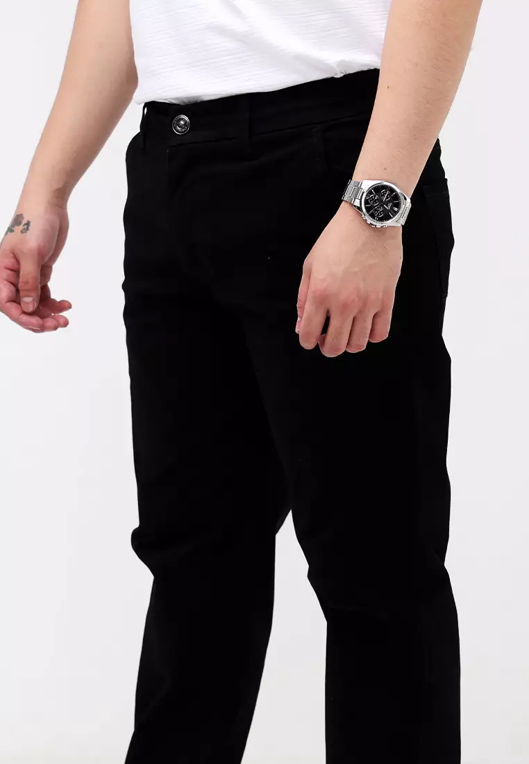 Colored Long Pants Slim Tapered